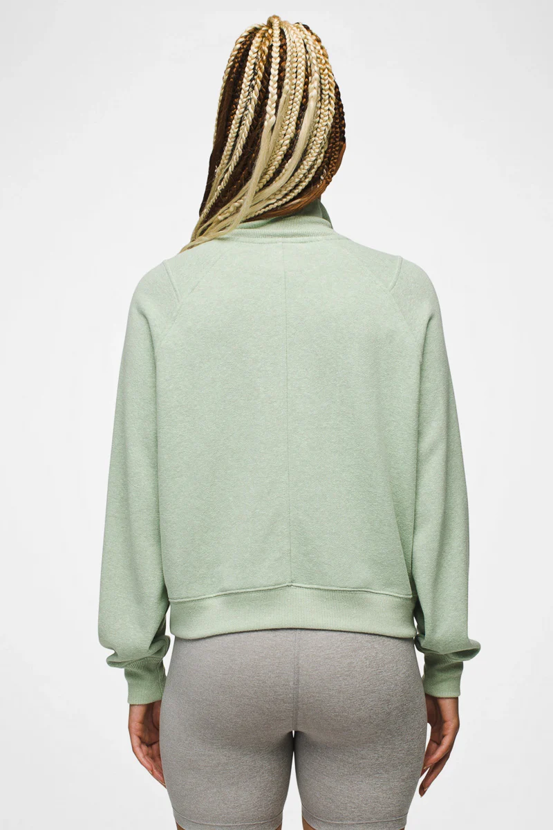Women's Cozy Up Pullover Small Pale Aloe Heather - Image 2