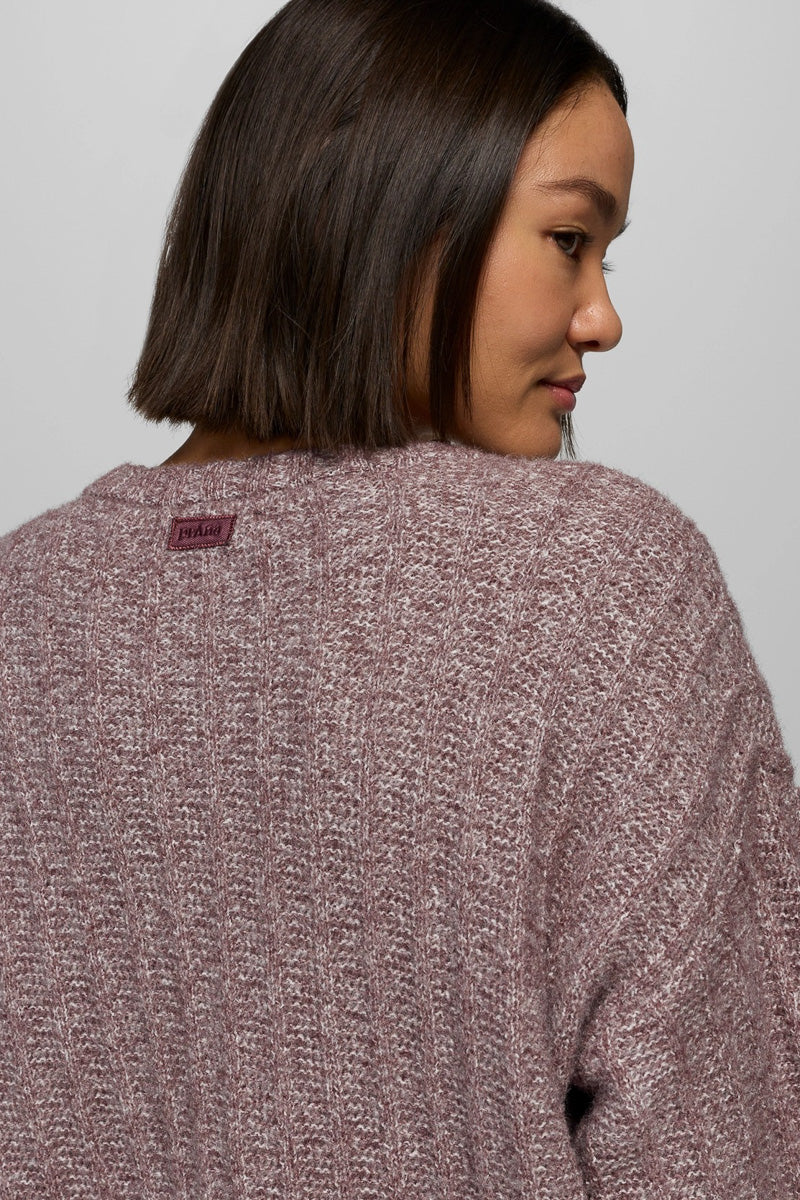 Women's Emberbrook Sweater Large Vino Heather - Image 3