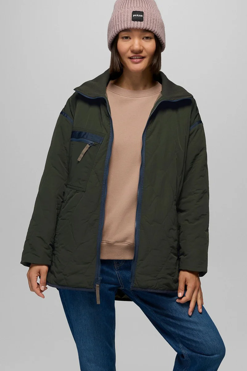 Women's Encinitas Field Coat Medium Nori - Image 3
