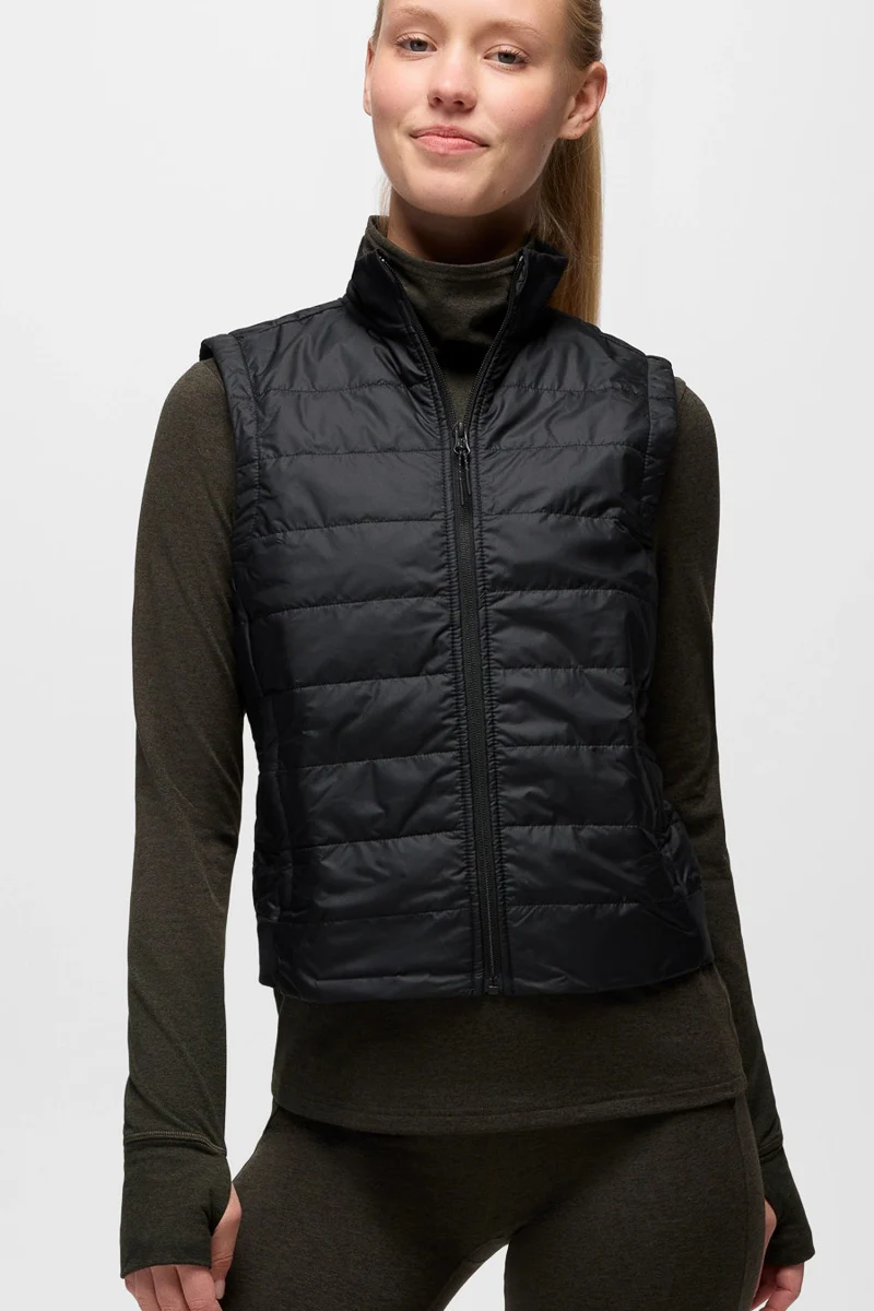 Women's Insulated Ice Flow Vest Medium Black - Image 4