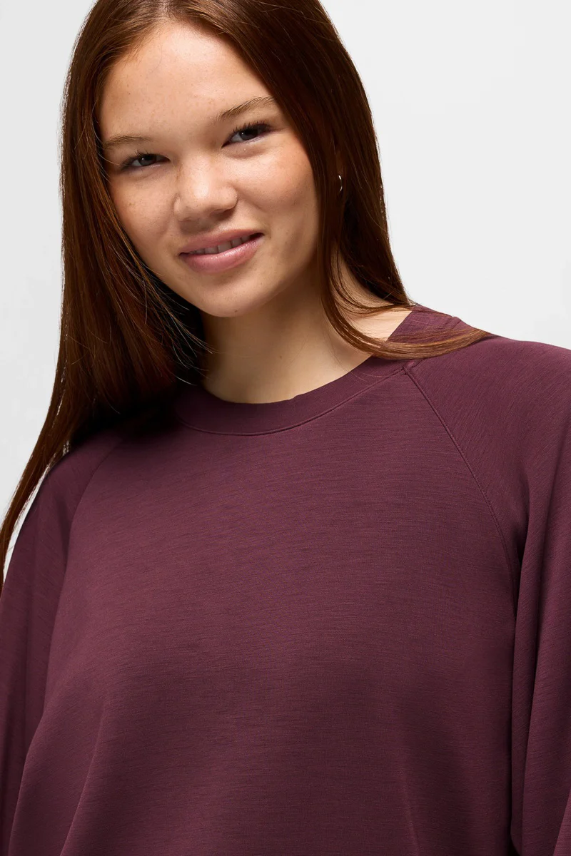 Women's Shea Crewneck Sweater Extra Small Deep Vino - Image 3