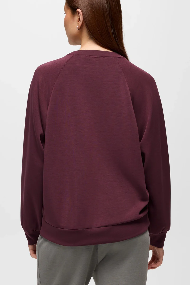 Women's Shea Crewneck Sweater Extra Small Deep Vino - Image 4