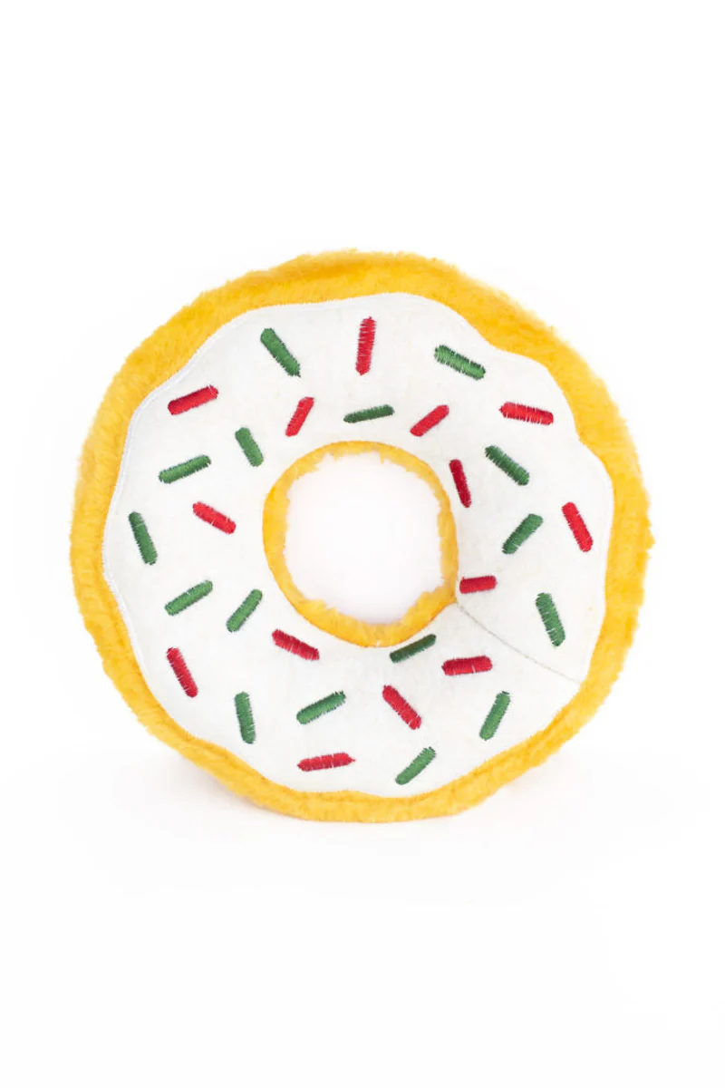 ZippyPaws Holiday Peppermint Donutz 7" - Image 2