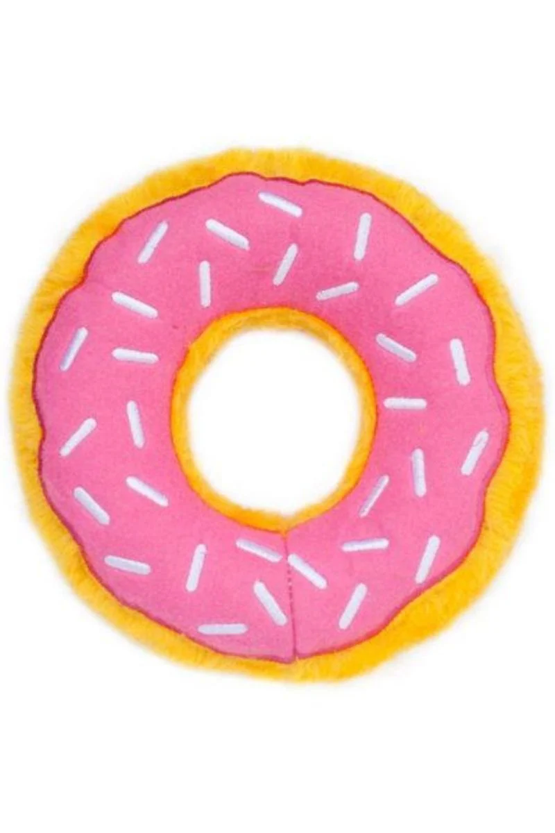 Zippy Paws Strawberry Donutz 7"